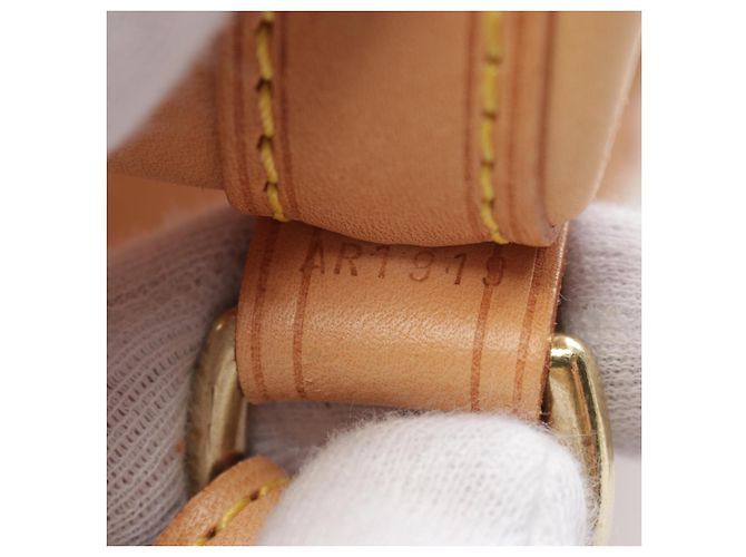 Louis Vuitton Noe Nomade Leather Shoulder Bag Beige - view 5