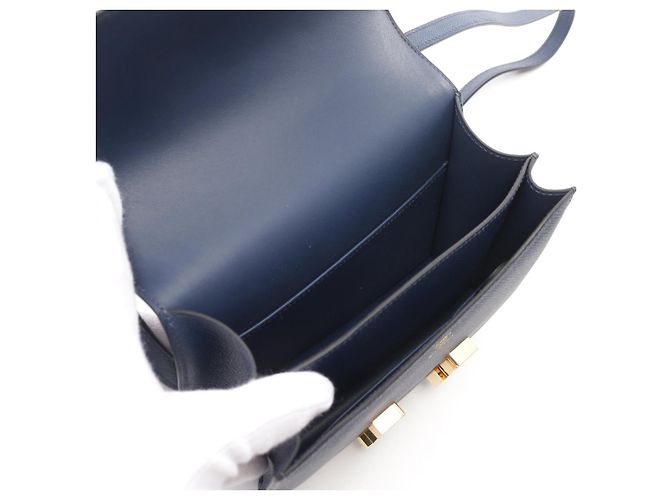 Hermès Hermes Constance 3 Mini Shoulder Bag Navy Blue - view 3