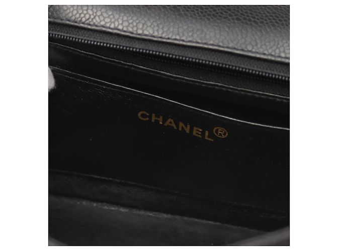 Chanel Diana Flap Shoulder Bag Leather Black - view 4