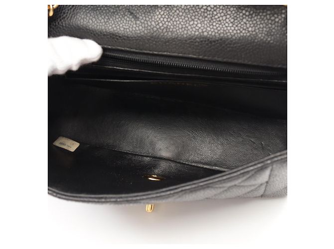 Chanel Diana Flap Shoulder Bag Leather Black - view 6