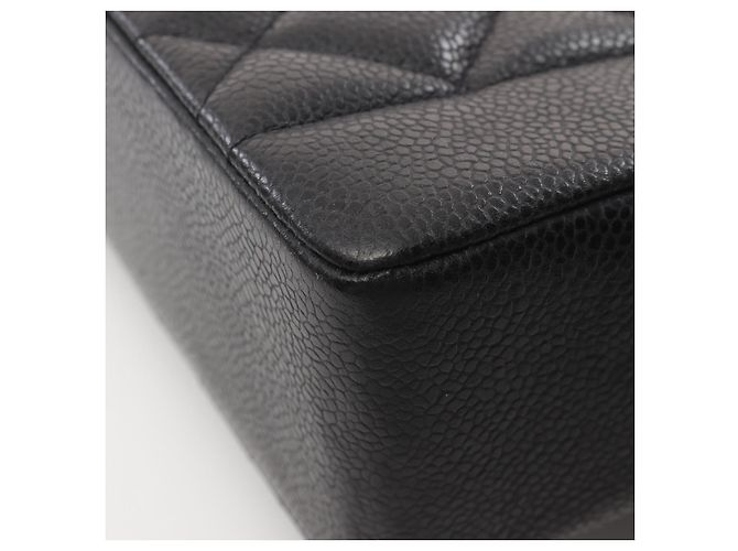 Chanel Diana Flap Shoulder Bag Leather Black - view 8