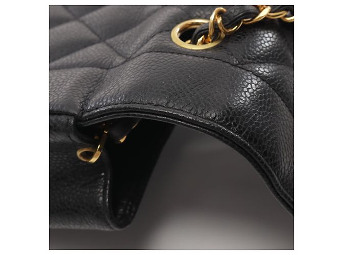 Chanel Diana Flap Shoulder Bag Leather Black - view 9