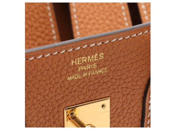 Hermès Sac à main Hermes Birkin 25 Togo Marron - vue 4