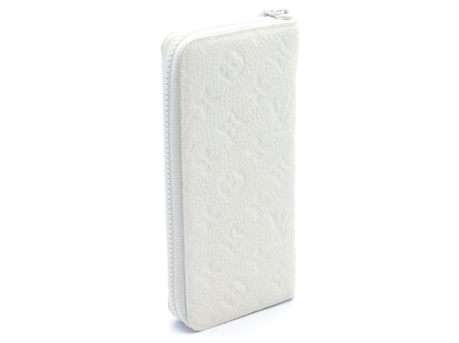 Louis Vuitton Zippy Wallet Vertical Taurillon Leather Long Wallet White - view 2