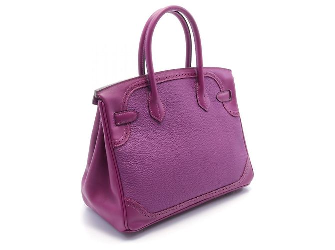 Hermès Sac à main Hermes Birkin 30 Gillies Anemone Violet - vue 2