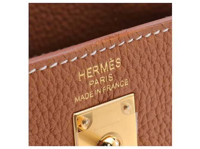 Hermès Bolso Hermes Kelly 25 Togo Marrón Castaño - vista 4