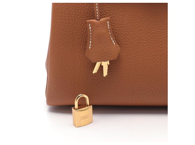Hermès Bolso Hermes Kelly 25 Togo Marrón Castaño - vista 6