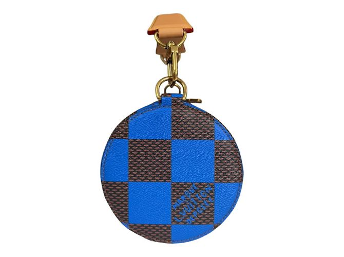 Borsa a Spalla Soft Polochon PM Damier Pop Louis Vuitton Marrone Blu - vista 3