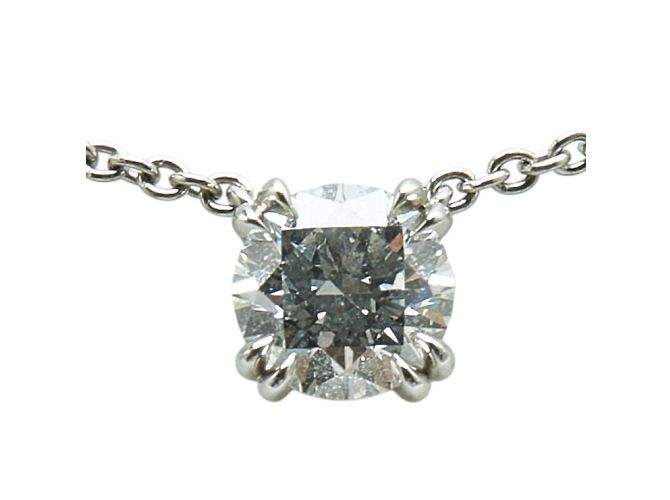 Collana solitaria con taglio rotondo Harry Winston - vista 2