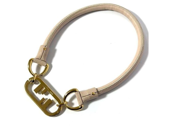 Fendi Orlock Leder Choker Halskette Anhänger - Ansicht 2