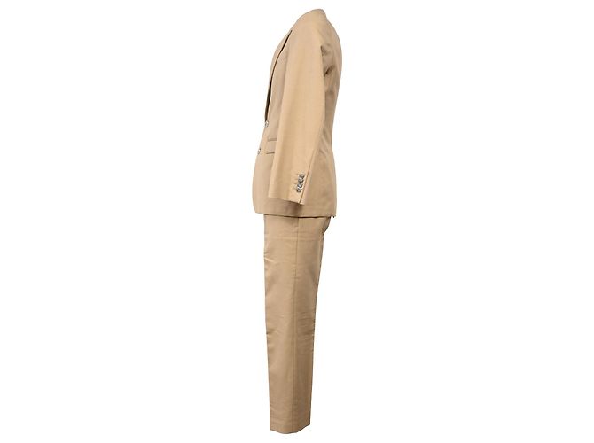 Completo due pezzi Alexander McQueen in cotone beige - vista 3