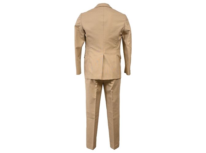 Completo due pezzi Alexander McQueen in cotone beige - vista 4