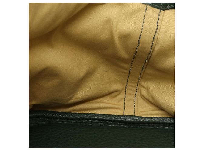 Hermès Hermes Bolide 45 Boston Tasche aus grünem Leder - Ansicht 6