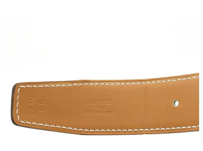 Hermès Reversibler Ledergürtel Hermes Evelyne Grau - Ansicht 6