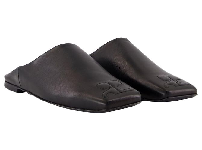 Heritage Shadow Mules - Courreges - Leather - Black - view 2