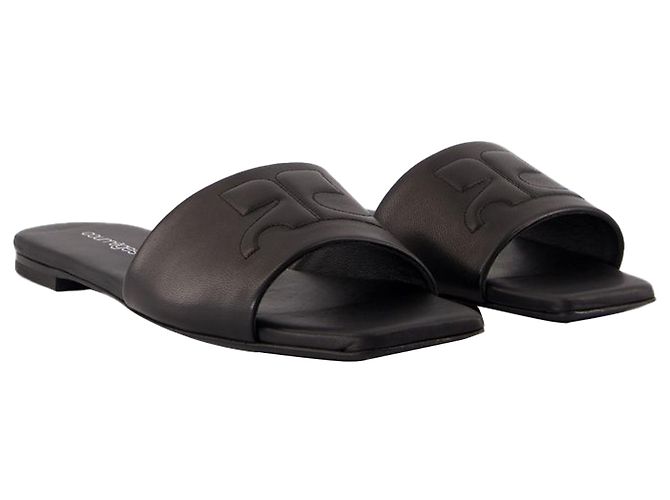 Sandali Heritage Shadow - Courreges - Pelle - Nero - vista 2