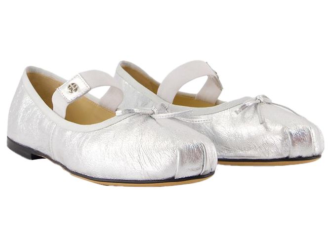 Schöne flache Schuhe - ANINE BING - Leder - Silber - Ansicht 2