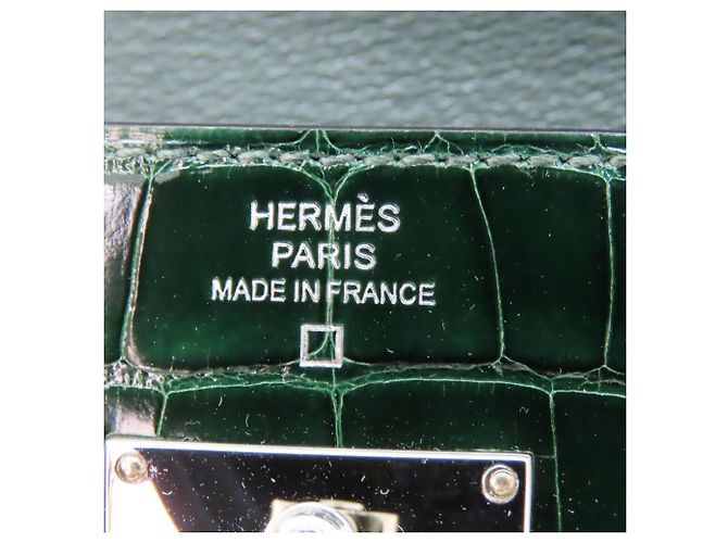 Hermès Hermes Alligator Kelly Wallet Green - view 7