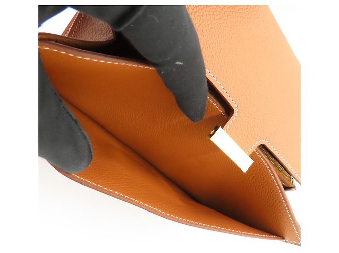 Hermès Portafoglio lungo Evercolor Constance To Go di Hermes D'oro - vista 13