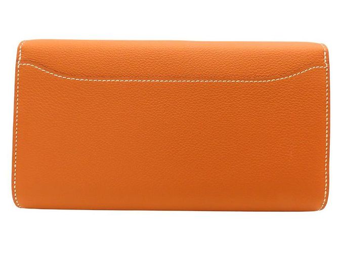 Hermès Portafoglio lungo Evercolor Constance To Go di Hermes D'oro - vista 4