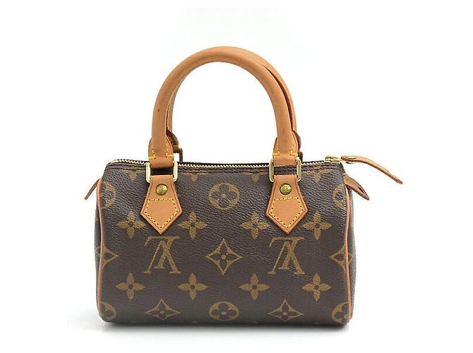 Bolsa Mini Speedy Monograma Louis Vuitton M81085 Marrom - vista 2
