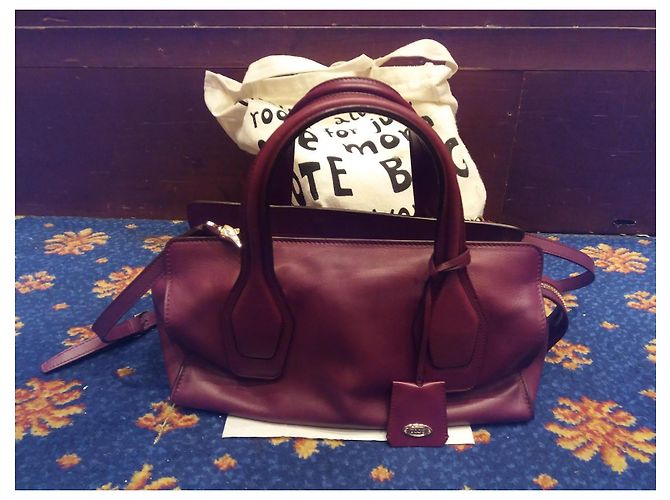Borsa a tracolla Tod's in pelle rosso scuro Bordò - vista 2