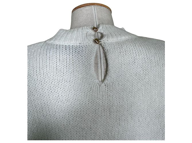 Autre Marque Jersey de punto Mos Mosh Zoom Diamond Ecru Marrón Multicolor - vista 5
