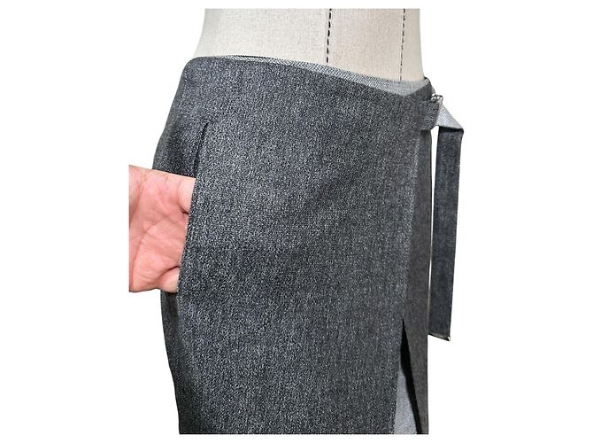 Falda de lana gris Paul Smith Black label - vista 2