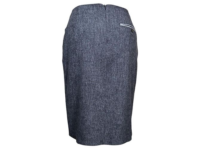 Falda de lana gris Paul Smith Black label - vista 4