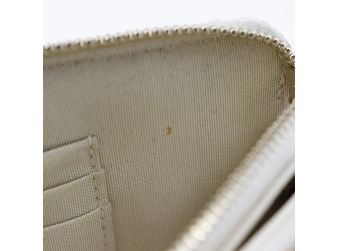 Borsa a spalla Chanel Deauville Chain Bianco - vista 11