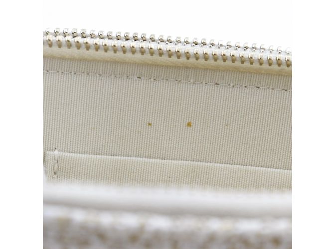 Borsa a spalla Chanel Deauville Chain Bianco - vista 12