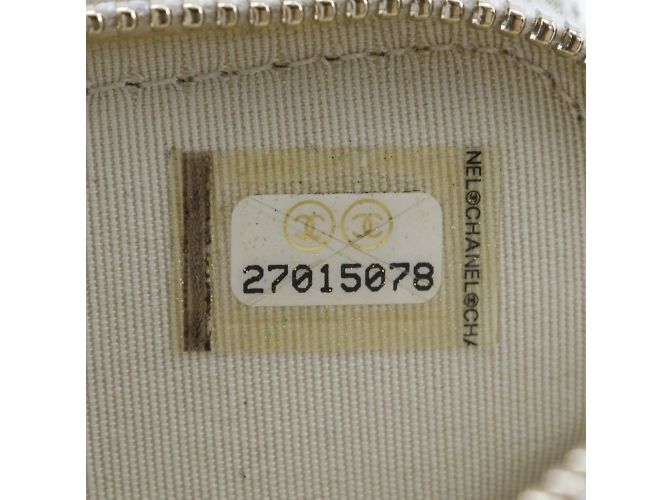 Borsa a spalla Chanel Deauville Chain Bianco - vista 16