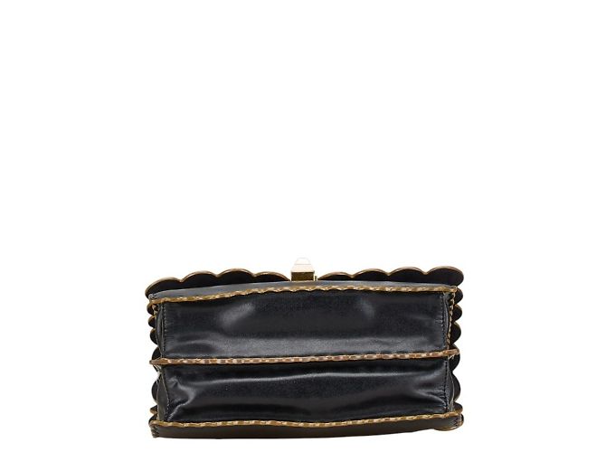 Borsa a Spalla Fendi Canai Chain Nero - vista 3