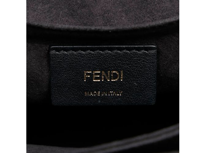 Borsa a Spalla Fendi Canai Chain Nero - vista 5