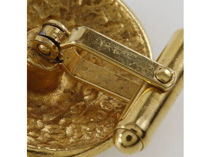 Gemelli floreali placcati in oro Chanel D'oro - vista 4