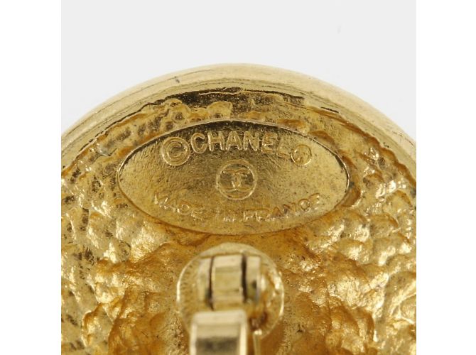 Gemelli floreali placcati in oro Chanel D'oro - vista 6