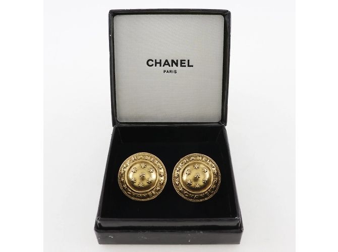 Gemelli floreali placcati in oro Chanel D'oro - vista 7