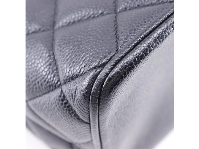 Borsa tote nera in pelle di caviale Chanel Nero - vista 4