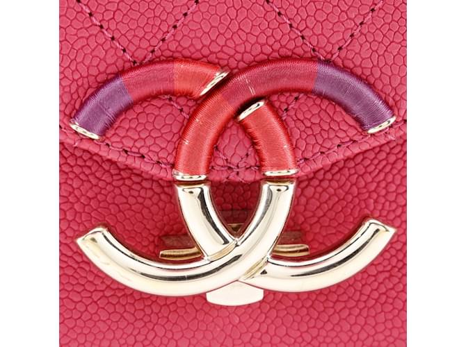 Borsa a mano Chanel Coco Mark Rosa - vista 11