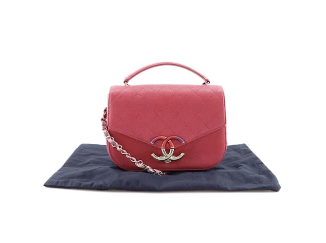 Borsa a mano Chanel Coco Mark Rosa - vista 14