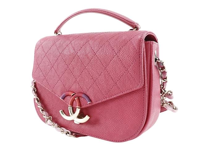 Borsa a mano Chanel Coco Mark Rosa - vista 2