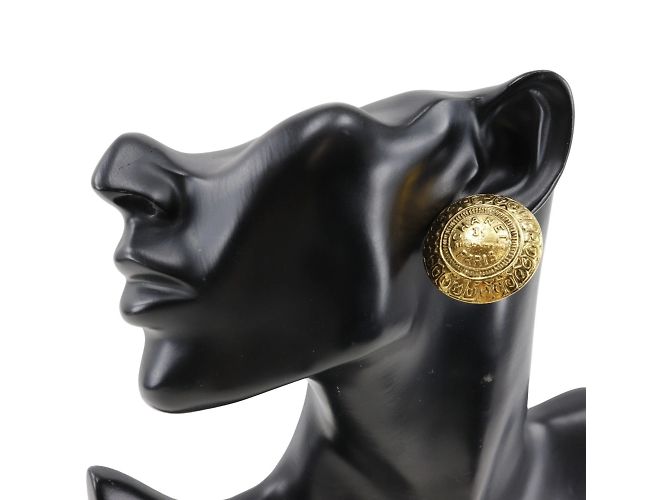 Pendientes de clip de oro Chanel Cambon Dorado - vista 2
