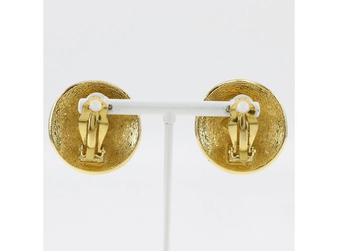 Pendientes de clip de oro Chanel Cambon Dorado - vista 3