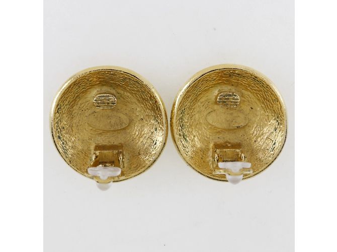 Pendientes de clip de oro Chanel Cambon Dorado - vista 4