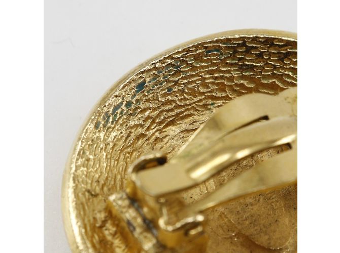Pendientes de clip de oro Chanel Cambon Dorado - vista 6