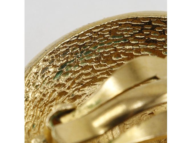 Pendientes de clip de oro Chanel Cambon Dorado - vista 7