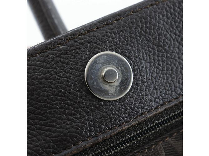 Borsa Executive Chanel in Pelle di Vitello Marrone - vista 10