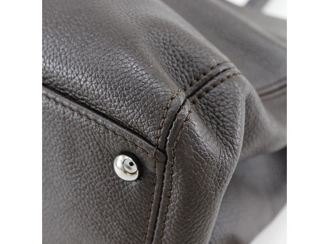 Borsa Executive Chanel in Pelle di Vitello Marrone - vista 5