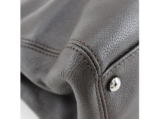 Borsa Executive Chanel in Pelle di Vitello Marrone - vista 6
