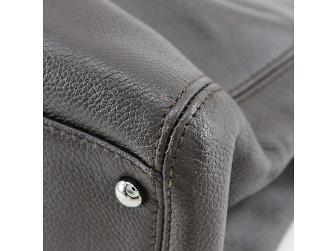Borsa Executive Chanel in Pelle di Vitello Marrone - vista 7